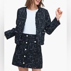 Kate Spade New York Embellished Tweed Skirt